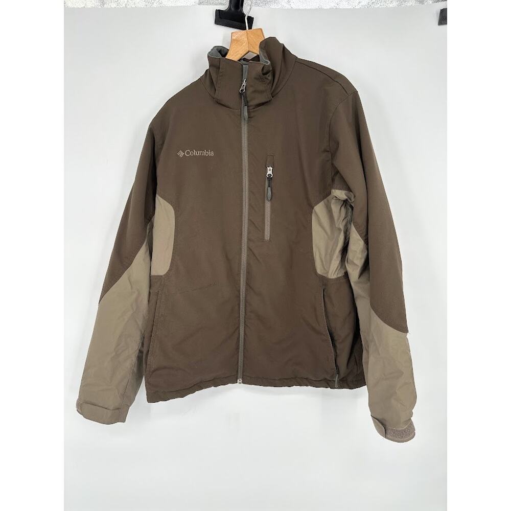 Vintage Columbia Jacket Mens S Brown Outdoor Insulated Ski Jacket Fleece Lined